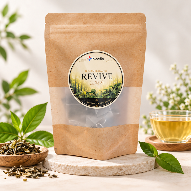 REVIVE 노각차, 100% 올개닉, 카페인 프리 - 15 티백