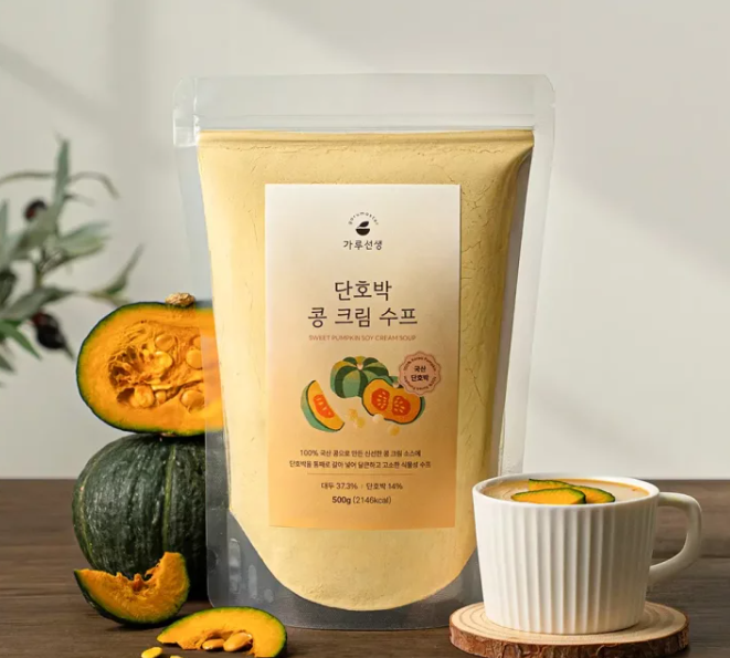 가루선생 단호박 콩 크림 스프 500g 식물성 비건 수프