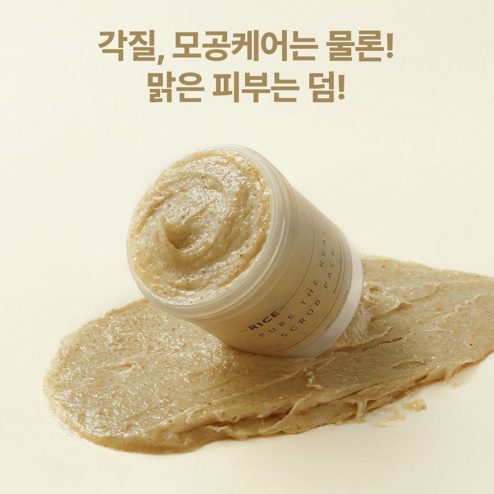 땡큐파머 강화 교동쌀 맑음 더 리얼 스크럽 팩 100ml
